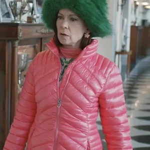 Elsbeth S02 Carrie Preston Pink Quilted Jacket