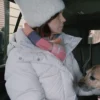 Elsbeth S02 Elsbeth Tascioni White Puffer Long Coat