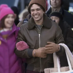 Elsbeth S02 Hayward Leach Brown Leather Jacket Side