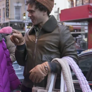 Elsbeth S02 Hayward Leach Brown Leather Jacket