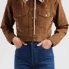 Elsbeth S02 Mandy Grey Cropped Corduroy Jacket