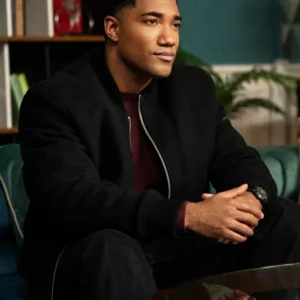 FBI International S04 Carter Redwood Bomber Wool Jacket