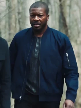 FBI Most Wanted S06 Ray Cannon Blue Bomber Jacket Front