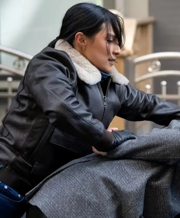 FBI S07 Dani Rhodes Leather Bomber Jacket