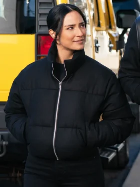 FBI S07 Emily Alabi Black Puffer Jacket