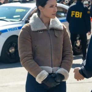 FBI S07 Emily Alabi Brown Suede Leather Jacket