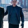 FBI S07 John Boyd Grey Bomber Jacket