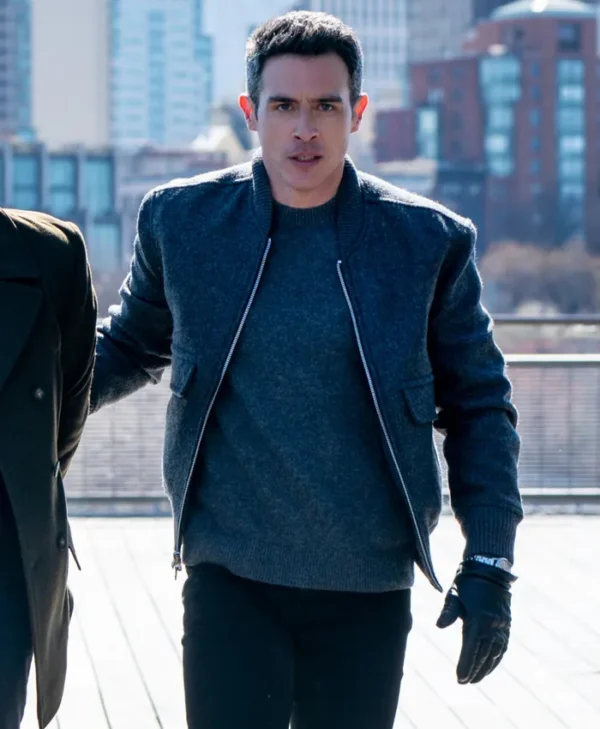 FBI S07 John Boyd Grey Bomber Jacket