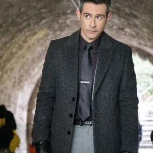 FBI S07 John Boyd Grey Wool Coat