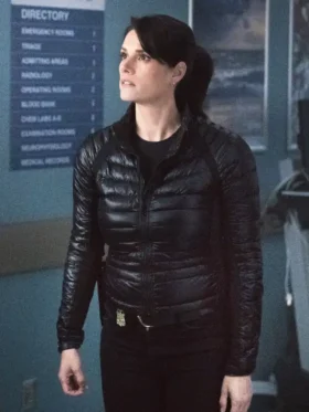 FBI S07 Maggie Bell Black Puffer Jacket