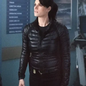 FBI S07 Maggie Bell Black Puffer Jacket
