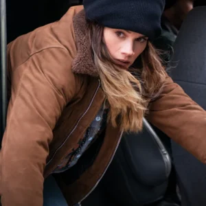 FBI S07 Maggie Bell Suede Leather Jacket