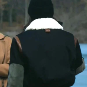 FBI S07 Missy Peregrym Black Shearling Bomber Jacket