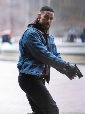 FBI S07 Zeeko Zaki Blue Denim Jacket