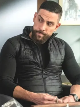 FBI S07 Zeeko Zaki Puffer Vest Side