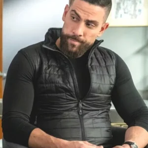 FBI S07 Zeeko Zaki Puffer Vest Side