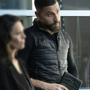 FBI S07 Zeeko Zaki Black Puffer Vest