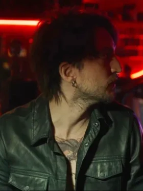 Final Destination Bloodlines 2025 Richard Harmon Black Jacket Side