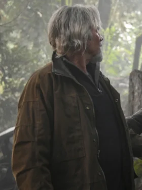 Fire Country S03 Jeff Fahey Brown Jacket Side