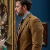 Fountain of Youth 2025 John Krasinski Brown Corduroy Blazer