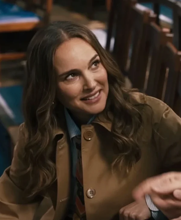 Fountain of Youth 2025 Natalie Portman Brown Coat