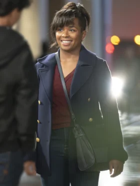 Grey's Anatomy S21 Alexis Floyd Blue Coat