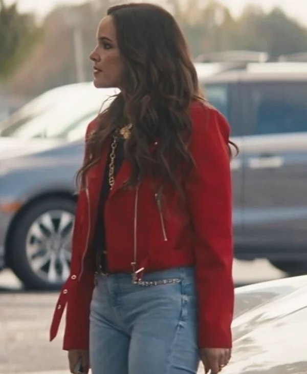 Grosse Pointe Garden Society S01 Melissa Fumero Red Jacket Front