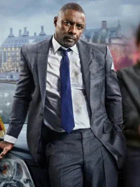 Heads of State 2025 Idris Elba Grey Suit Side