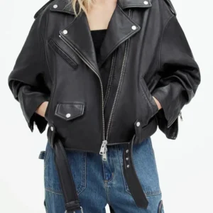 I, Jack Wright S01 Sabrina Bartlett Black Leather Jacket