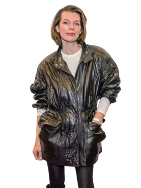 In the Lost Lands 2025 Milla Jovovich Black Jacket