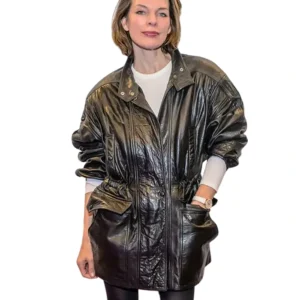 In the Lost Lands 2025 Milla Jovovich Black Jacket