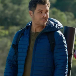 Journey to You 2025 Erik Valdez Blue Puffer Jacket Side