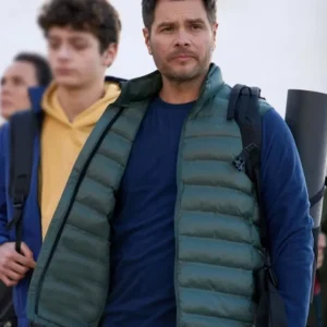 Journey to You 2025 Erik Valdez Green Puffer Vest Front