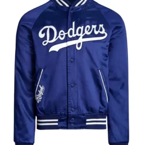 Los Angeles Ralph Dodgers blue Satin jacket