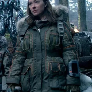 Lost In Space Molly Parker Olive Green Jacket