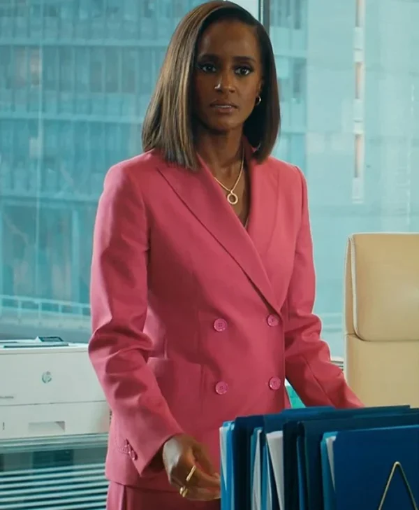 Matlock S01 Skye P. Marshall Pink Blazer Side