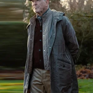 MobLand S01 Pierce Brosnan Hooded Coat
