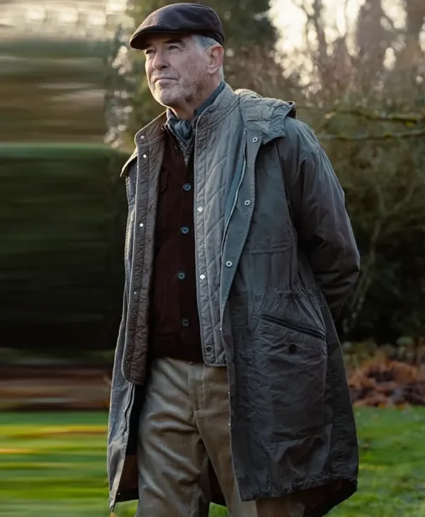 MobLand S01 Pierce Brosnan Hooded Coat