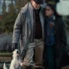 MobLand S01 Pierce Brosnan Hooded Coat Side