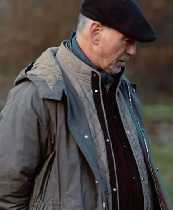 MobLand S01 Pierce Brosnan Hooded Coat