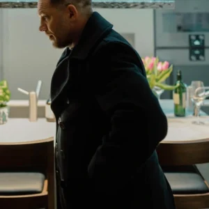 MobLand S01 Tom Hardy Black Wool Coat Side