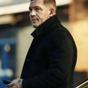 MobLand S01 Tom Hardy Black Wool Coat