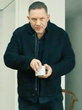 MobLand S01 Tom Hardy Black Wool Jacket