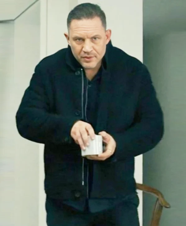MobLand S01 Tom Hardy Black Wool Jacket