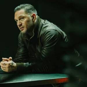 MobLand S01 Tom Hardy Bomber Leather Jacket Front