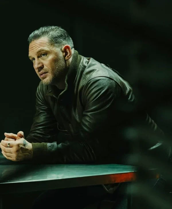 MobLand S01 Tom Hardy Bomber Leather Jacket Front