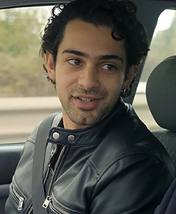My Family S01 Massimiliano Caiazzo Black Leather Jacket