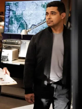 NCIS S22 Nick Torres Bomber Jacket Side