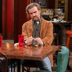 Night Court S03 George Basil Suede Leather Coat