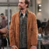 Night Court S03 George Basil Suede Leather Coat Side
